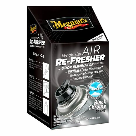 Meguiars Air Re-Fresher Mist - Black Chrome 59ml | Autoparfum